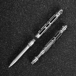 Mini stylo tactique d'auto défense en titane TC4, porte clés d'outils d'extérieur, stylo d'écriture de poche Portable, outils de fenêtre cassée 
