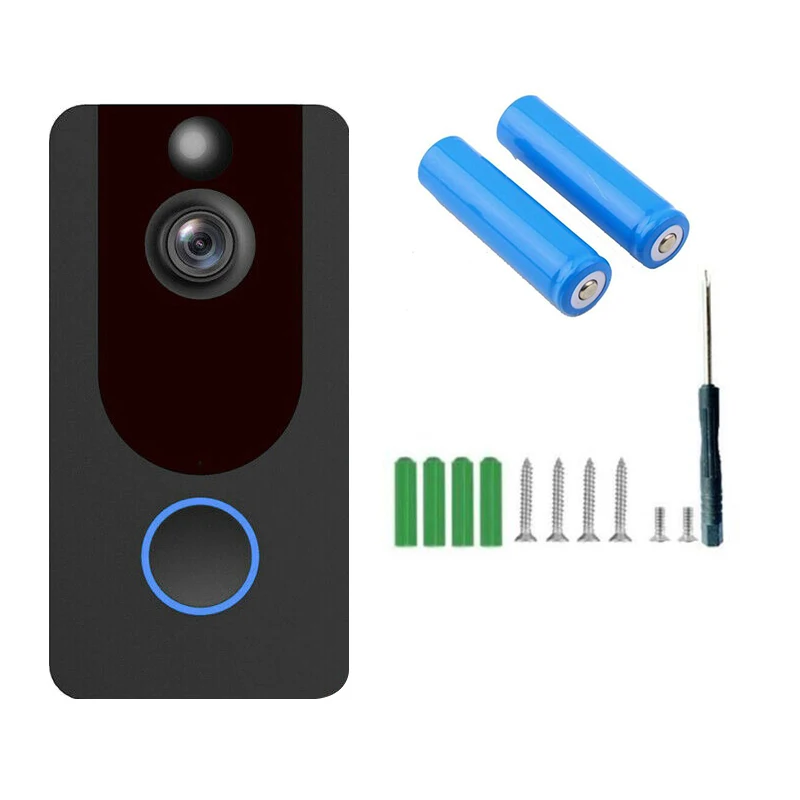 

Phone Remote Wireless Smart Doorbell Wifi Video Smart Voice Intercom HD Alarm