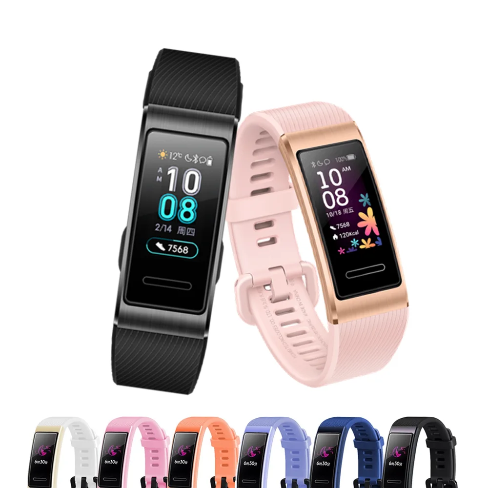 Силиконовый ремешок для часов Huawei Band 4 pro 3 3pro сменный 3/3 Pro аксессуары