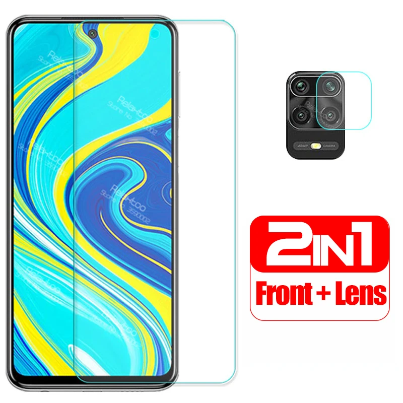 2 in 1 camera protector protective glass For xiaomi redmi note 9s 8 9 pro max 8t readmi redmy note9 s note8 t tempered glas Film | Мобильные