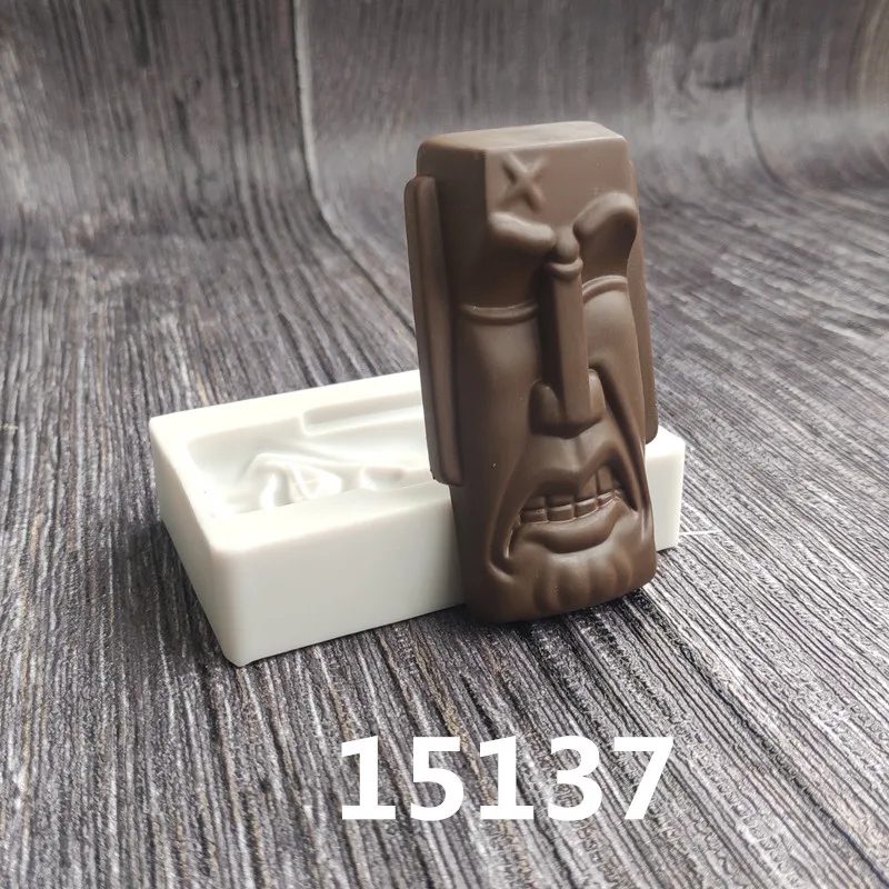 Силиконовые формы для шоколадной помадки с различными выражениями, Tools15135-140 для украшения торта из полимерной глины - Цвет: 15137
