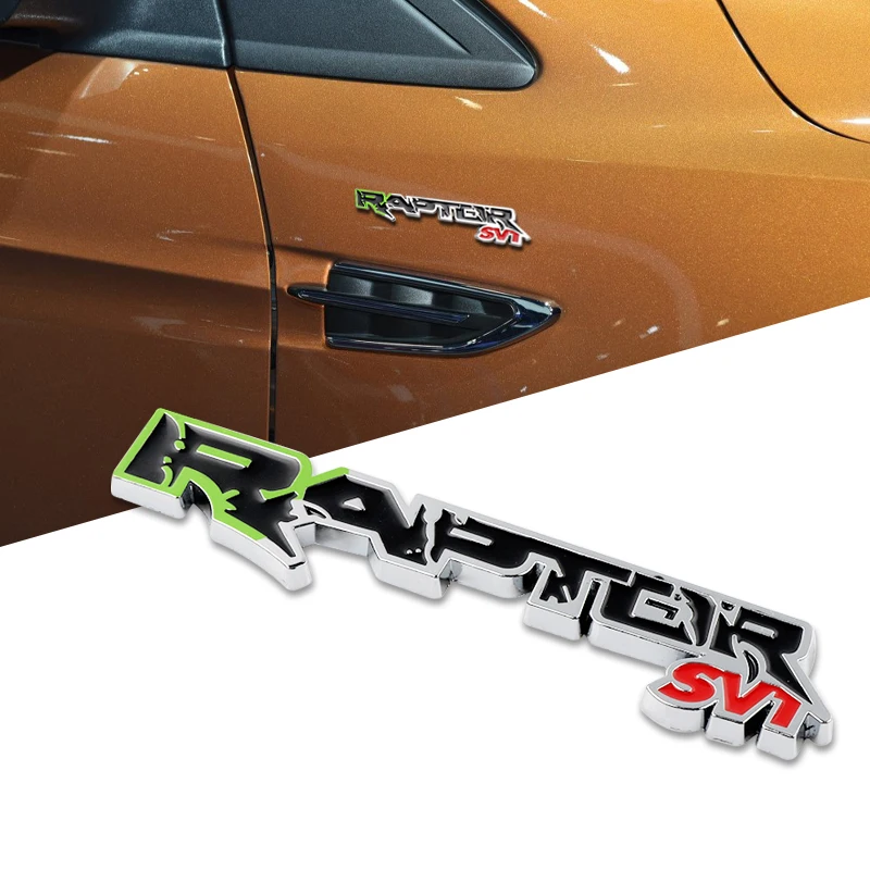 3D металлический Raptor SVT Эмблема для автомобиля наклейки Decorationfor Ford Focus Kuga F150 Fiesta внедорожник Mustang Ranger галактические наклейки