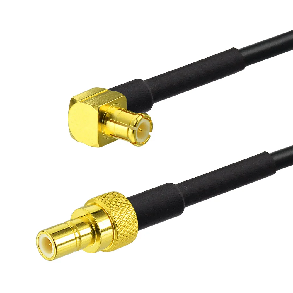Eightwood DAB Antenne Adapter MCX Stecker auf SMB Adapter MCX Kabel RG174 40cm