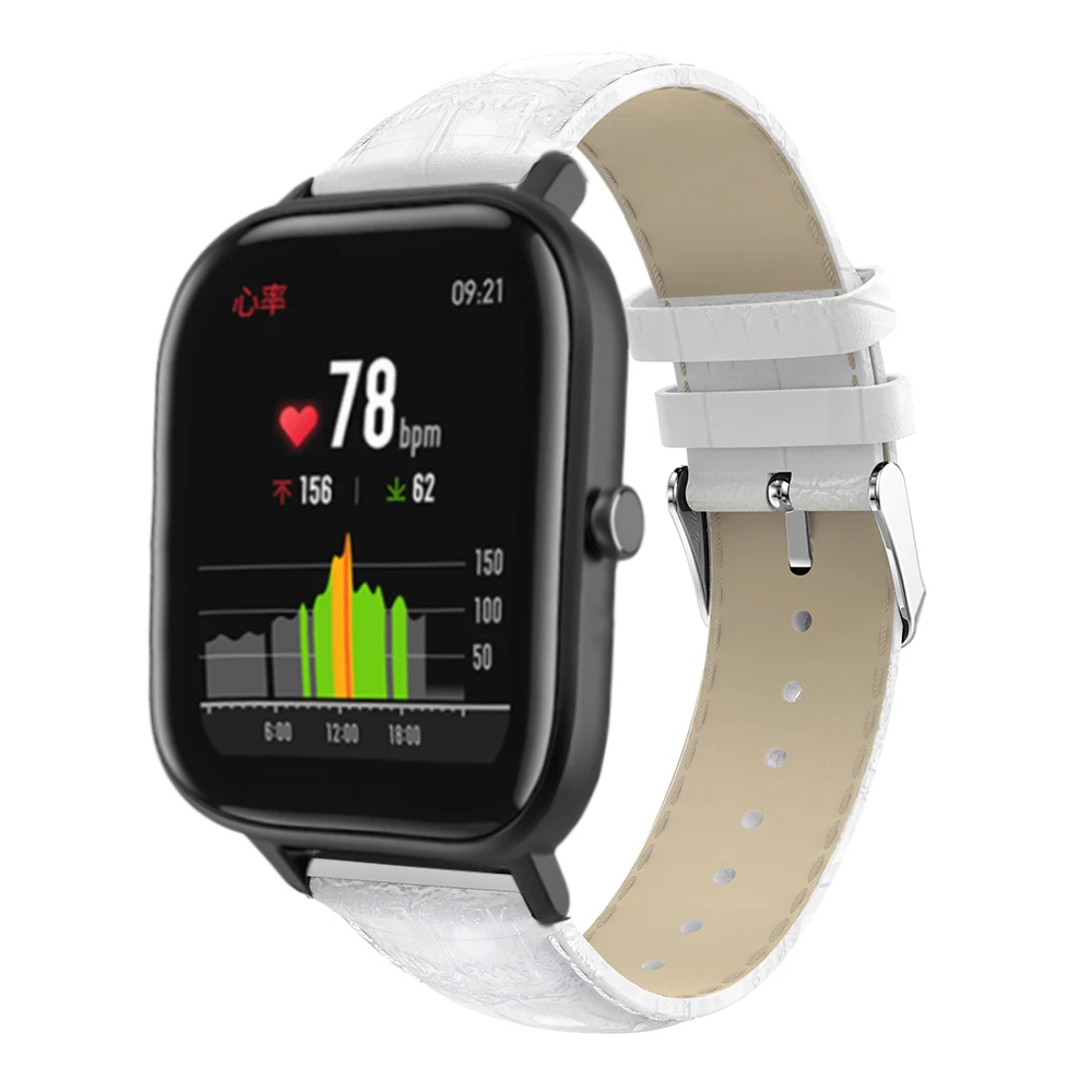 Натуральная кожа для Xiaomi huami Amazfit Bip BIT PACE Lite Youth/Amazfit GTS/Amazfit GTR 42 мм ремешок для часов фитнес-браслет