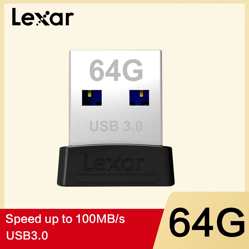 Lexar USB 3,0 S47 USB флэш-накопитель JUMPDRIVE высокое Скорость 120 МБ/с. флеш-накопитель 32 Гб 64 Гб 128 ГБ флэш-накопитель Mini U диск