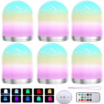 

Mini Colorful Night Light Remote Control Bedside Dimmable Night Lamp RGB For Birthday Gift Romantic Baby Children Party