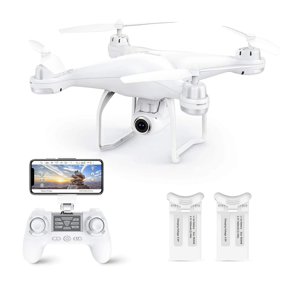 Hot Sale Products! Potensic T25 Professional GPS Drone RC Wifi FPV Helicopters with 1080P Camera Auto Return Altitude Hold RC Quadcopter Aircraft