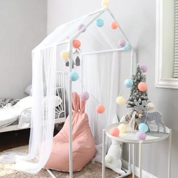 

Christmas Hanging Twinkle Lights Decoration Kids Room Tent Decor Holiday Party Christmas Trees Colorful Rattan Balls Light Decor