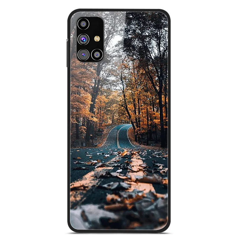 Luxury Tempered Glass Hard Back Cover for Samsung Galaxy - Premium Phone Case Shell