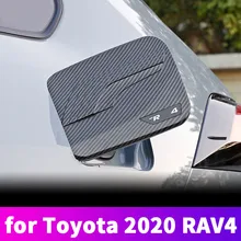 Couvercle de bouchon de réservoir d'huile pour Toyota RAV4 2020 2021, accessoires de Modification, style de voiture en fibre de carbone
