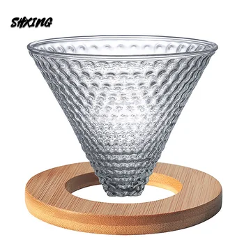 

Strawberry Glass V60 Style Dripper Is Suitable for Coffee V60 Set, and Can Be Used with A Variety of Coffee Pot Reusable Filters