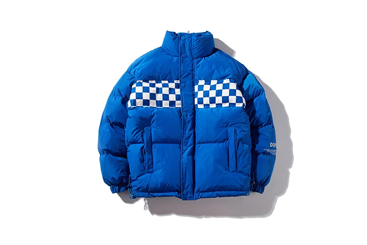 LAPPSTER-Youth Checkerboard зимняя куртка мужская пузырчатая куртка Мужская Уличная ветровка Хип Хоп корейская мода пуховые пальто