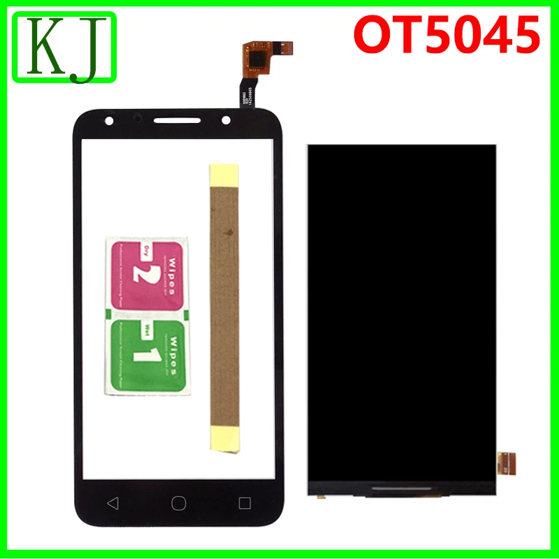 

New OT5045 LCD Display For Alcatel Pixi 4 4g LTE 5045A 5045D 5045G 5045J 5045X OT5044 LCD + Touch Screen Digitizer Glass Panel