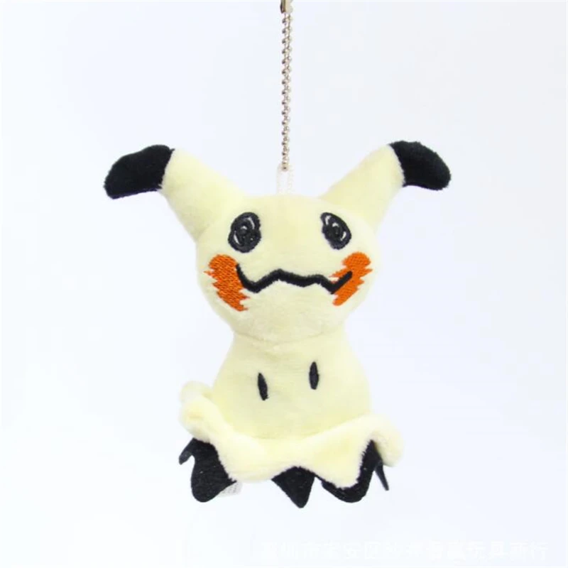 20 шт./лот 10 см аниме солнце и луна Mimikyu Пикачу Keychian плюшевые игрушки, маленький кулон Пикачу Mimikyu детский подарок