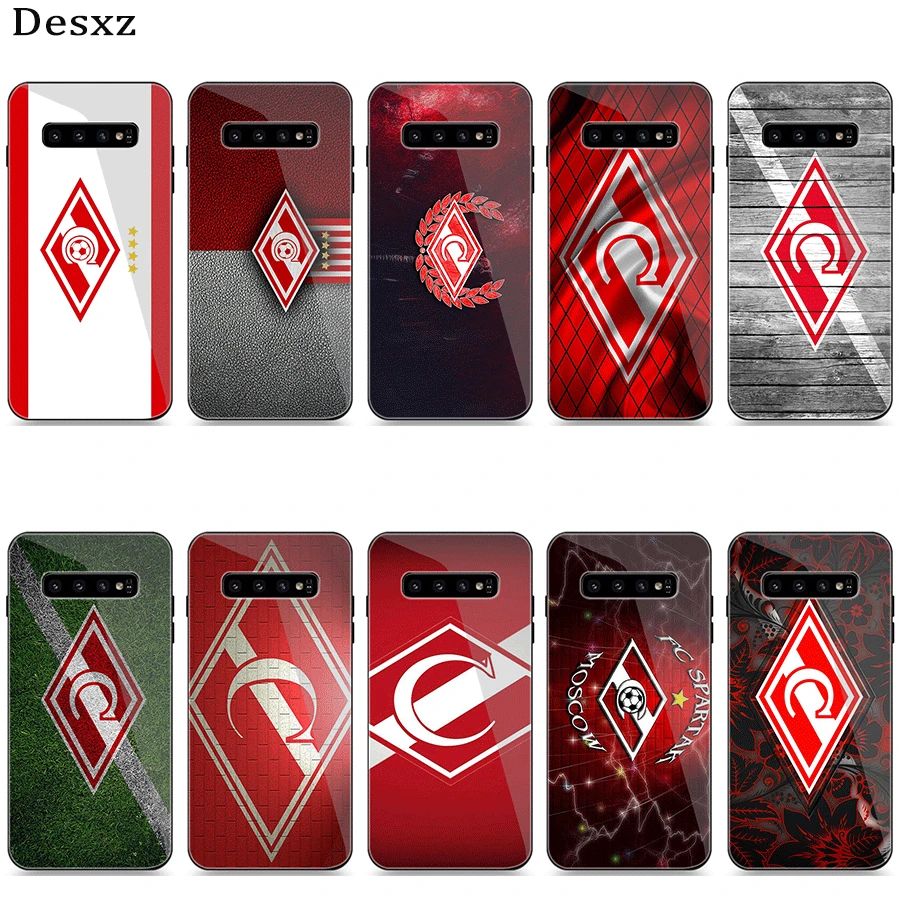 

Case Glass For Samsung A70 A50 A40 A30 A20 A60 A10 S7 Edge S8 Plus Note 8 9 S10 Cover The Football Club Logo Spartak Moscow
