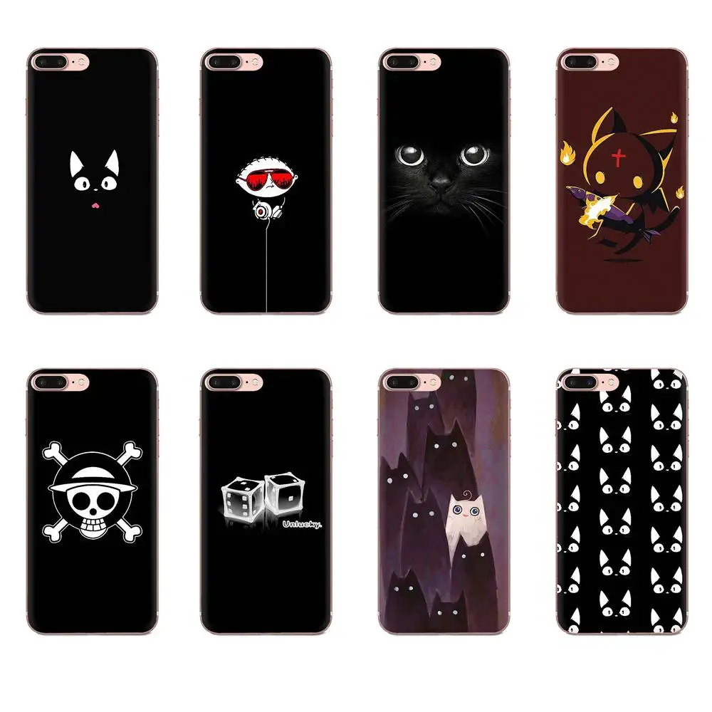 Мягкие чехлы Capa Cover для huawei Honor mate 7 7A 8 9 10 20 V8 V9 V10 G Lite Play Mini Pro P Smart Black Cat Eye On |