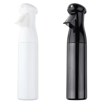 

2Pcs 250Ml Hair Beauty Mist Spray Water Bottle Sprayer Hairdressing Salon Barber Water Sprayer Tool - White & Black