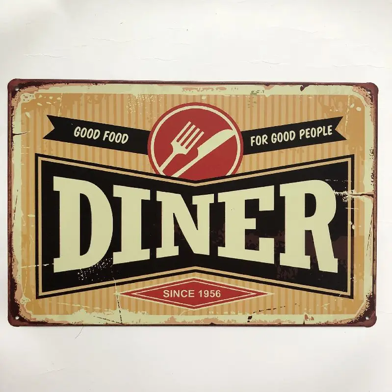 [Luckyaboy] Diner Tintin английская поговорка табличка винтажная металлическая жестяная вывеска домашний бар паб Гараж Декор таблички человек пещера Наклейка на стену - Цвет: Тёмно-синий