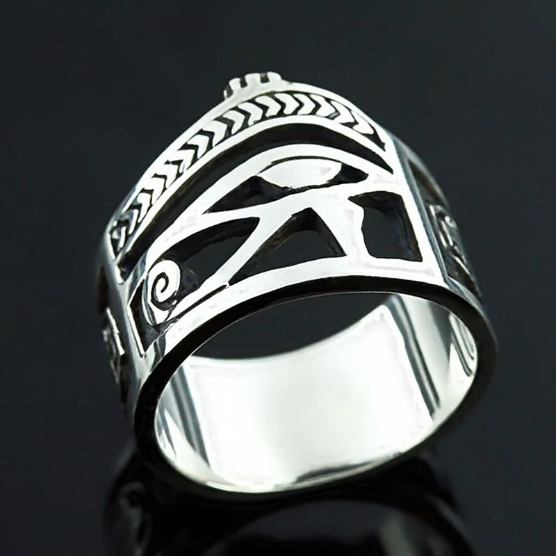Vintage-Men-Women-Silver-Color-Egyptian-Eye-of-Horus-Ankh-Cross-Symbolic-Rings-Egypt-Amulet-Jewelry (3)