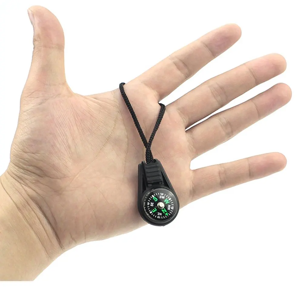 

Small Compass with Rope Pendant Mini Compass Easy Taking Outdoor Fashion Trendcy Hot