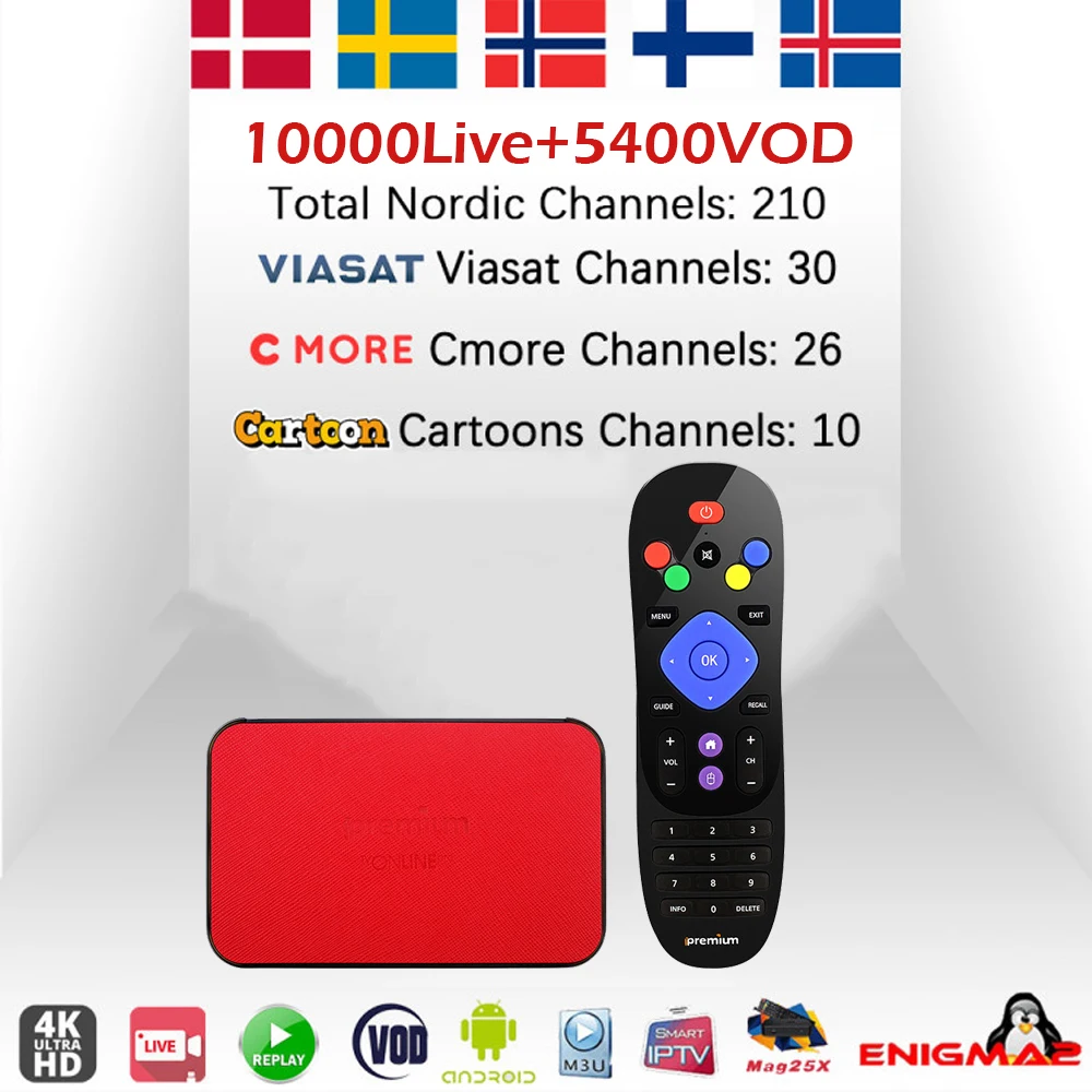 

iPremium AVOV TvOnlinePro+IPTV Nordic Norway Sweden Israel Spain Turkey Portual IPTV m3u Subscription Android MickyHop OS TV Box