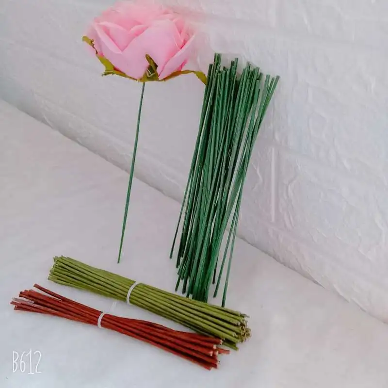 25 piezas de tallos повязка на голову para hortencia Rosa peonia bordado bola DIY аксессуары для украшения boda