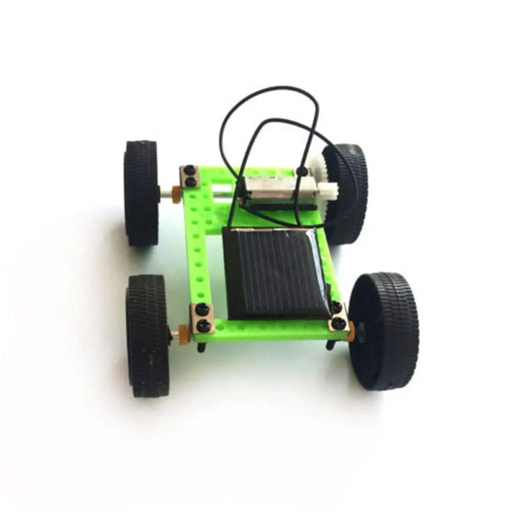 

1set Plastic Solar Power Car Car Assembly Toy Electric Machine Kids Gifts Green Crafts Kit Set DIY Toys Creative DIY Car