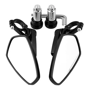 

Replacement for Honda Kawasaki Yamaha 7/8 inch Aluminum Alloy Motorcycle Bar End Mirrors Motorbike Rear View