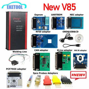 

Newest V85 iProg+ Programmer Probes Adapters For in-circuit ECU Support 2019 Year 3in1 IMMO + Mileage Correction + Airbag Reset