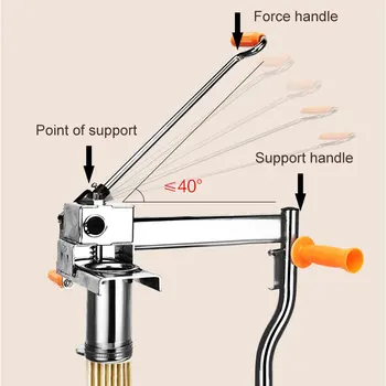 

Household Noodle Pressing Machine Stainless Steel Manual Noodle Machine Two-axis more labor-saving stainless steel noodle bucket