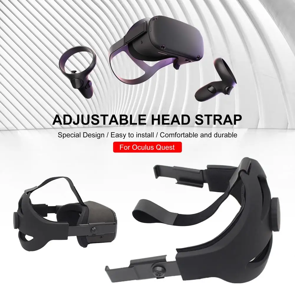 Comfortable Adjustable Head Strap For Oculus Quest VR Headset AR Glasses Adjustable Foam Pad No Pressure Relieving Accessories