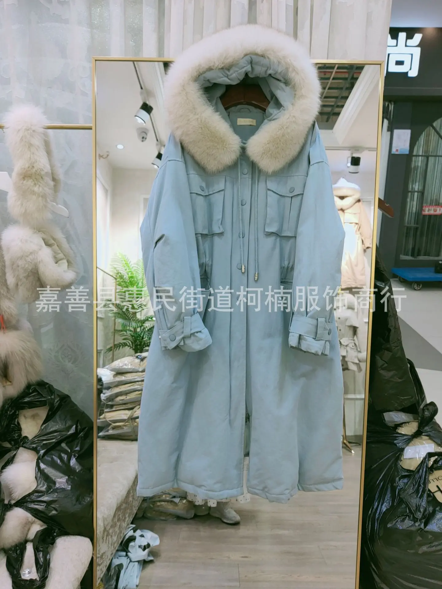 Новая зимняя продукция Dongdaemun,, женская Свободная Повседневная удлиненная толстая пуховая куртка выше колена в Корейском стиле с капюшоном