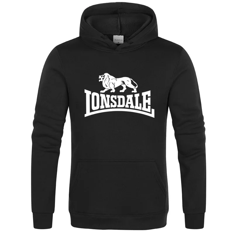 

2020Autumn Winter Sweatshirts Hot Sale Fashion Lonsdale Mens Hoodies Warm Funny Pullovers Casual hip hop hoody New Men Tracksuit
