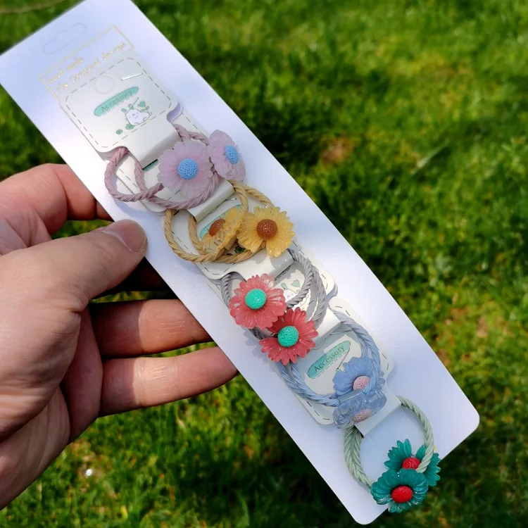 South Korea Fruit Children Hair Band Girls Headband Does Not Damage Posting Baby for Tying Hairband Cute Transparent Daisy |