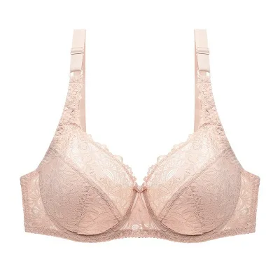 Бюстгальтеры размера плюс для женщин, бюстгальтер без косточек в цветочек, сексуальное женское нижнее белье, кружевной бюстгальтер без косточек, нижнее белье, Топ B C D DD E F