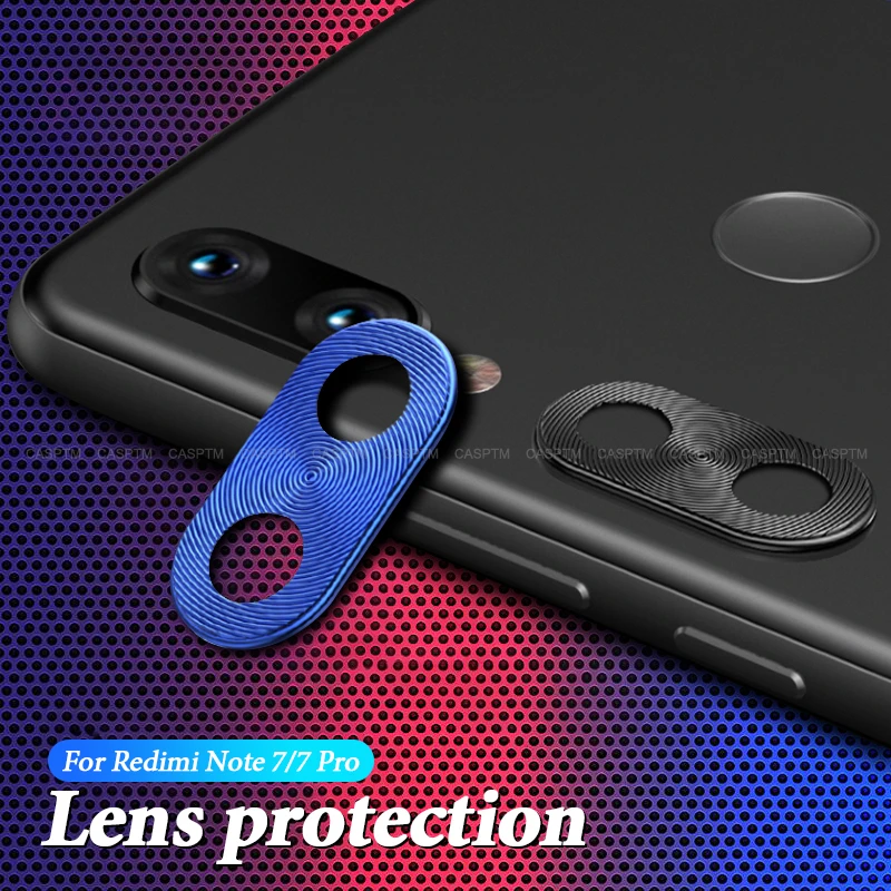 Back Camera Lens Armor Protection Case For Xiaomi Redmi Note 7 Aluminum Colorful Camera Len Protective Cover For Redmi Note7 Pro afbeelding