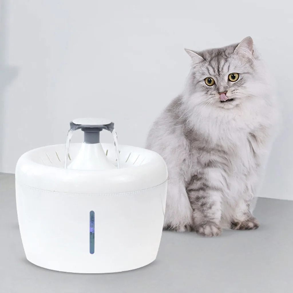 

Cat Water Geyser Pet Drinking Geyser USB Electric WaterDispenser Drinking Fountain Cat Feeder Drink Filter USB Powered 2020