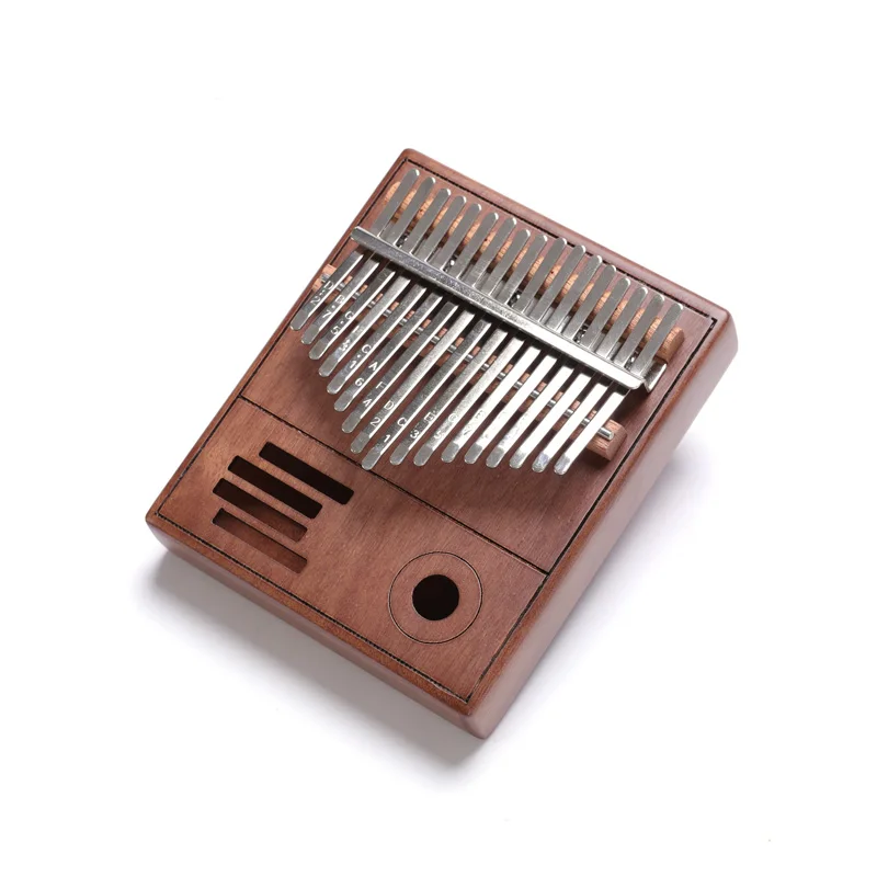 Пианино Kalimba с 17 клавишами для большого пальца пианино из массива Африканской сосны красного дерева калимба