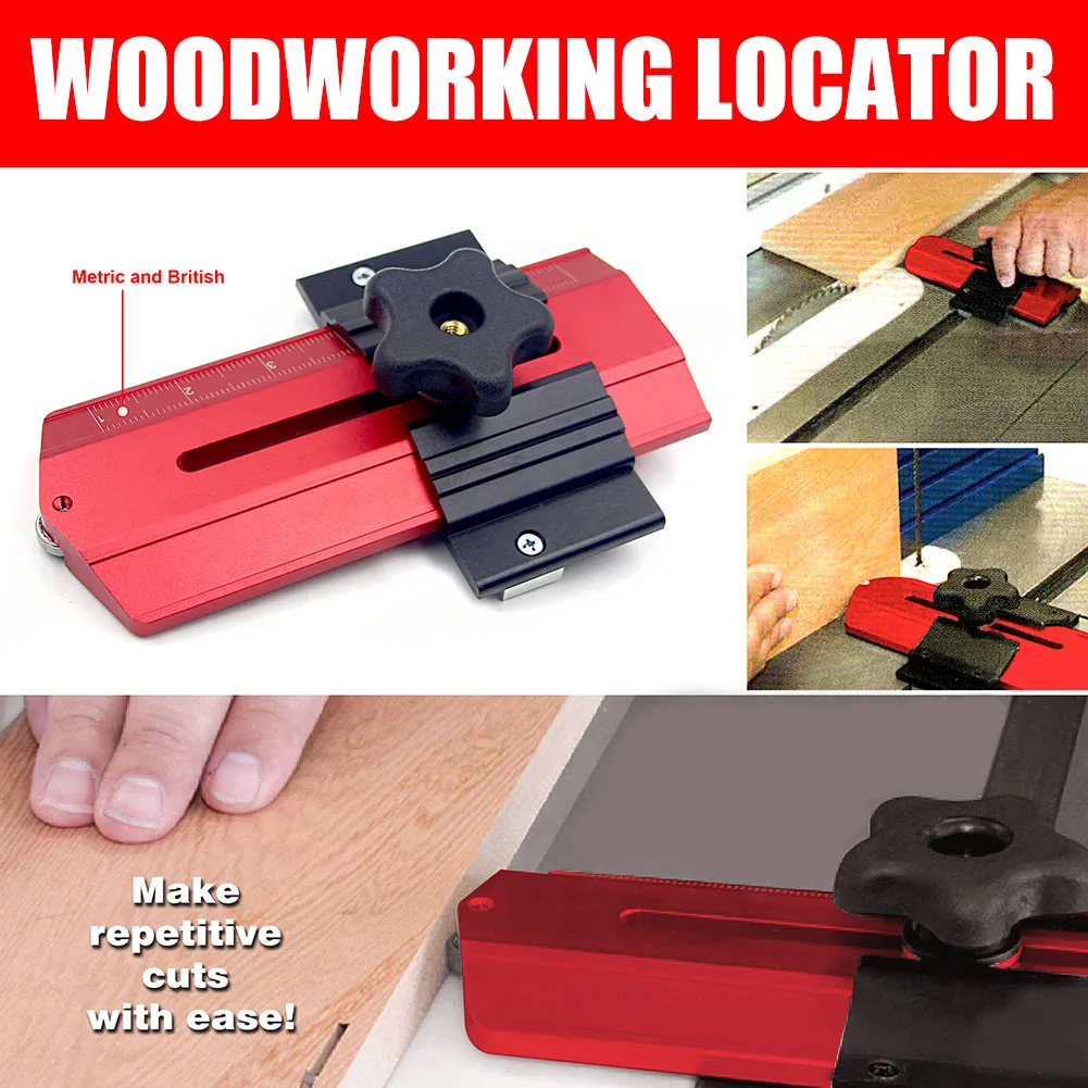 

Woodworking Thin Rip Tables Saw Jig for Router Band Saw Cutting Wood Ripping FAS6
