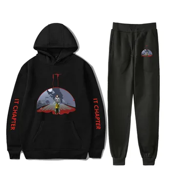 

2020 It: Chapter Two Casual Autumn Winter Hooded Sweater It: Chapter Two 2Pcs Women/Men Tracksuit Hoodies Pants Wear Suit Casual