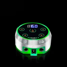 Мини Аврора II lcd тату блок питания с адаптером питания для катушки и поворотная тату-машина профессиональный