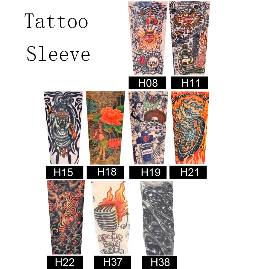 Fashion Tattoo Sleeves Kids Summer Arm Sun Protection Sleeve Boys