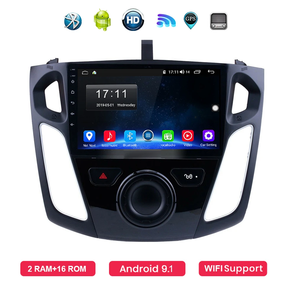9 дюймов Android 10 1 2G + 32G автомобильный Радио Мультимедиа Видео плеер авторадио для