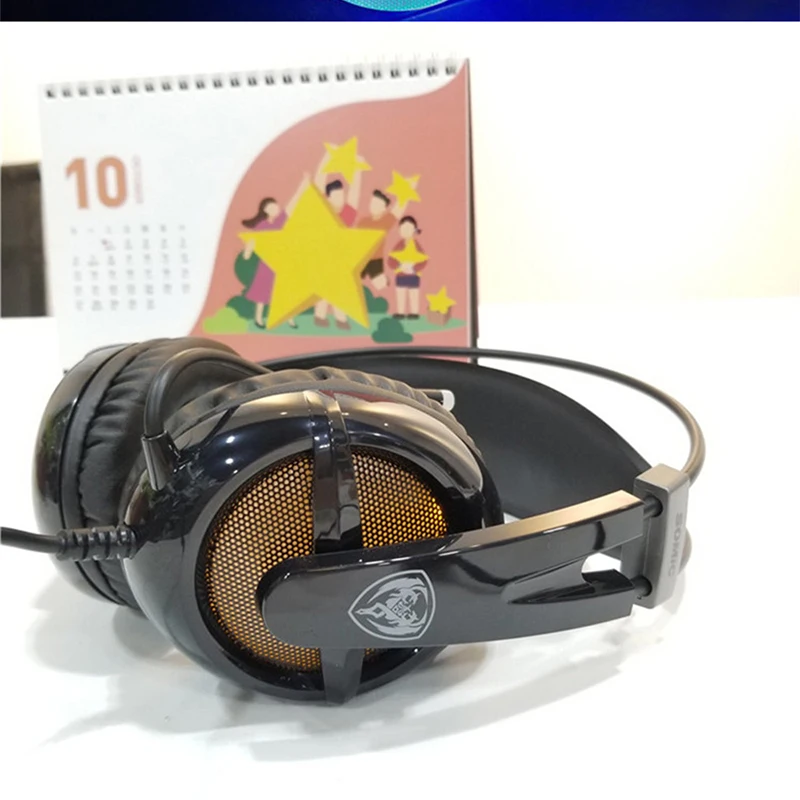 SOMiC G938 USB Игровые наушники Виртуальный 7,1 объемный светильник рассеянная технология гарнитура с микрофоном для PS4
