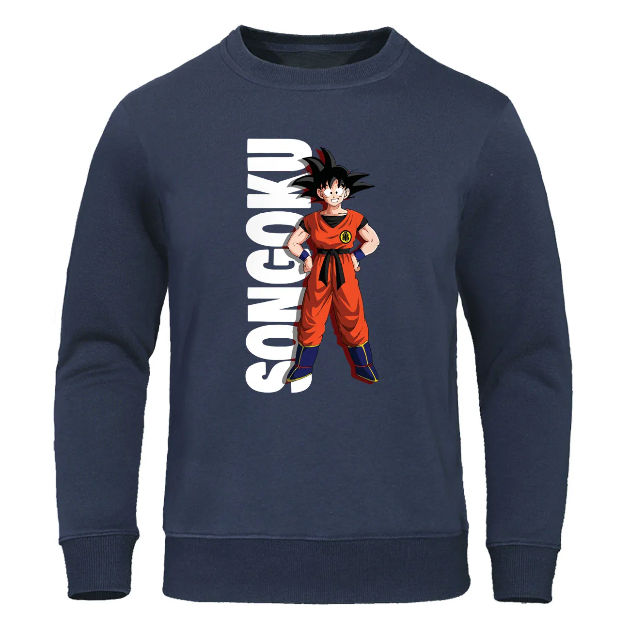 Japanese Anime Sweatshirt Son Goku Harajuku Streetwear Dragon Ball Z Men Hoodies Sweatshirts Autumn Winter Pullover Fleece Hoody