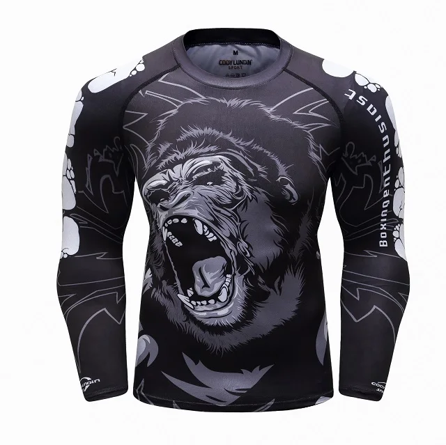 2 4 pieces / set of men's track suits sportswear gym fitness compression clothing running jogging sportswear sports fitness pants - Цвет: 2
