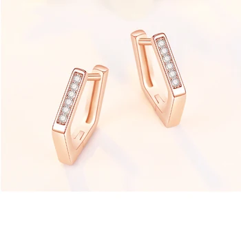 

fashion Polygon earrings top quality cubic zirconia Exquisite simple earrings for women girls jewelry2020