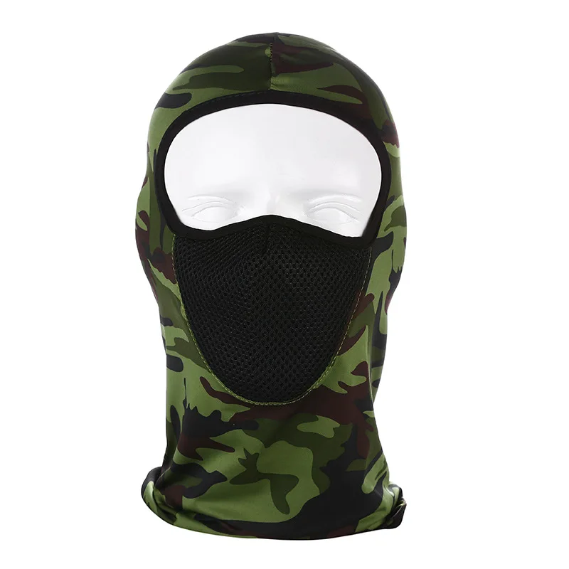 Camouflage-ArmyGreen 1 шт. дышащая маска для лица унисекс для мужчин и женщин модный Балаклава активный отдых Велоспорт Альпинизм Балаклава для нанесения маски на лицо крышка маски - Цвет: Camouflage-ArmyGreen