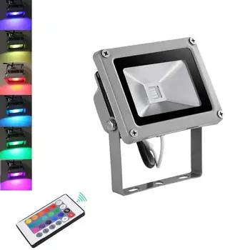 

2Pcs 10W Generation Floodlights RGB With Remote Control For Landscape Scene Spot Lighting Architectural Lighting Hotels