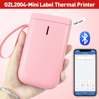 

Inkless Mini Pocket Label Printer Portable Thermal Wireless Printer for Office School Store Smart Price Name Laber Maker Machine